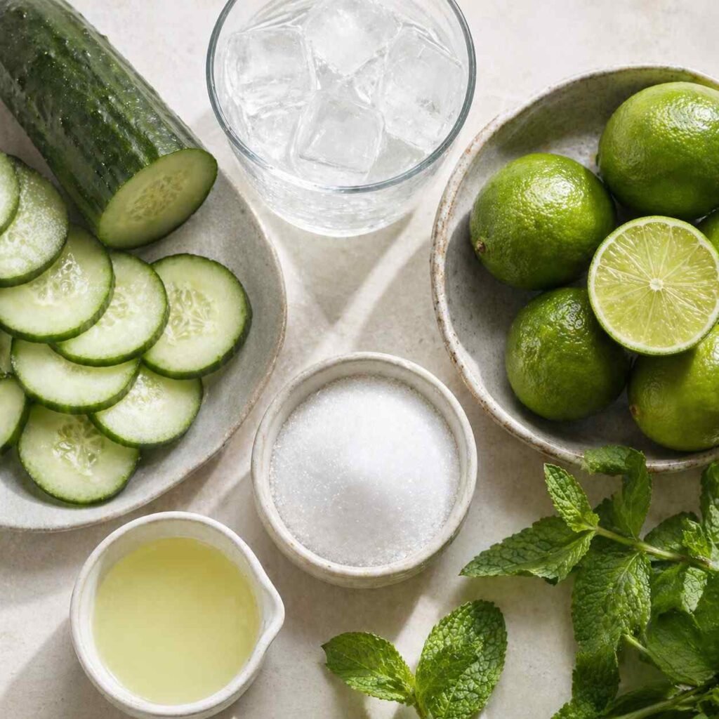 Cucumber Lime Smoothie ingredients