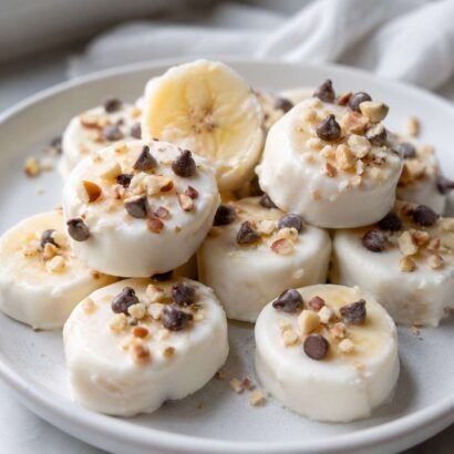Frozen Greek Yogurt Banana Bites