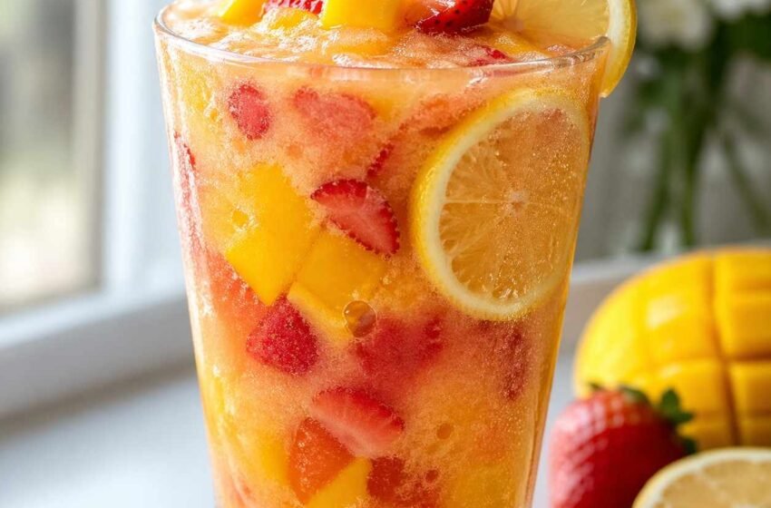 Frozen Strawberry Mango Lemonade
