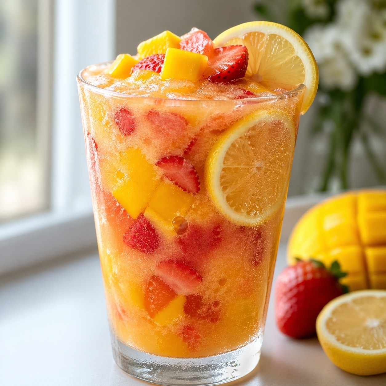 Frozen Strawberry Mango Lemonade