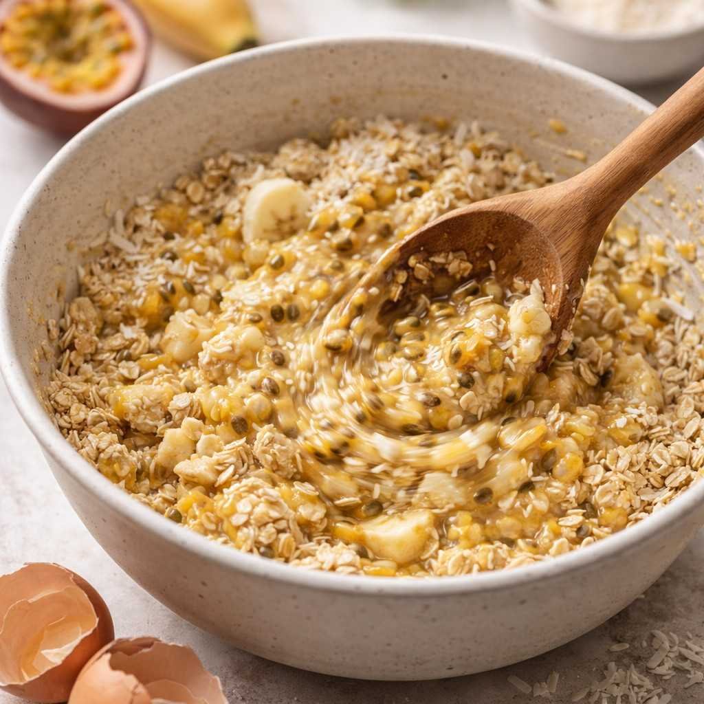 Fruit Oatmeal Cakes prep