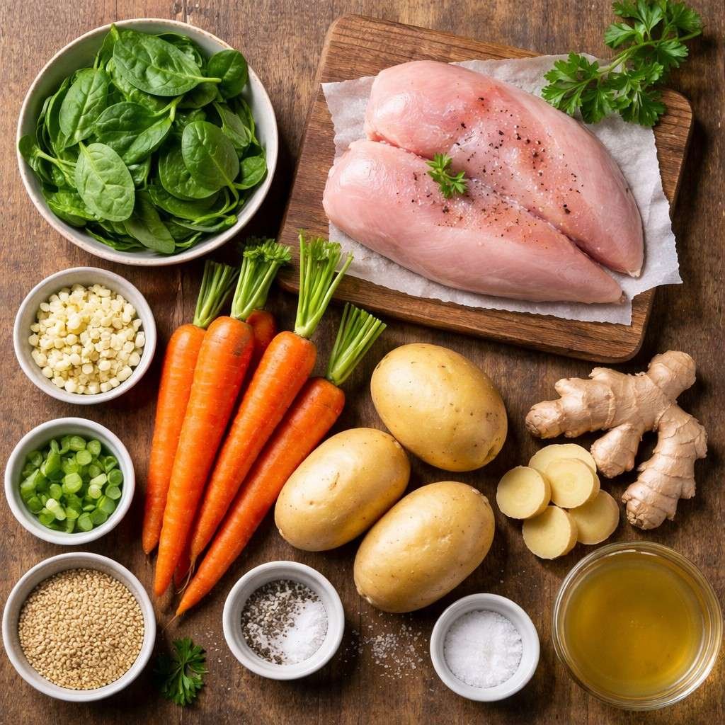 Ginger Chicken Soup ingredients