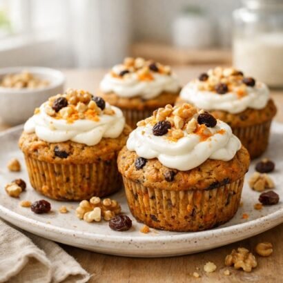 High-Protein Carrot Cake Muffins