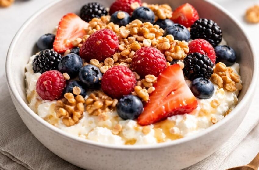 High-Protein Cottage Cheese Berry Bowl