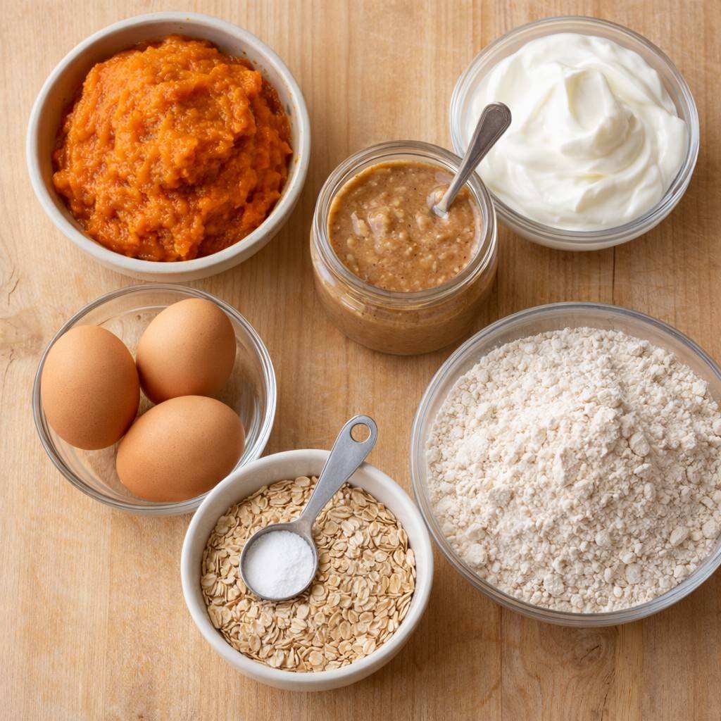 High-Protein Pumpkin Muffins ingredients