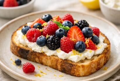 Thumbnail for Lemon Berry Ricotta Toast