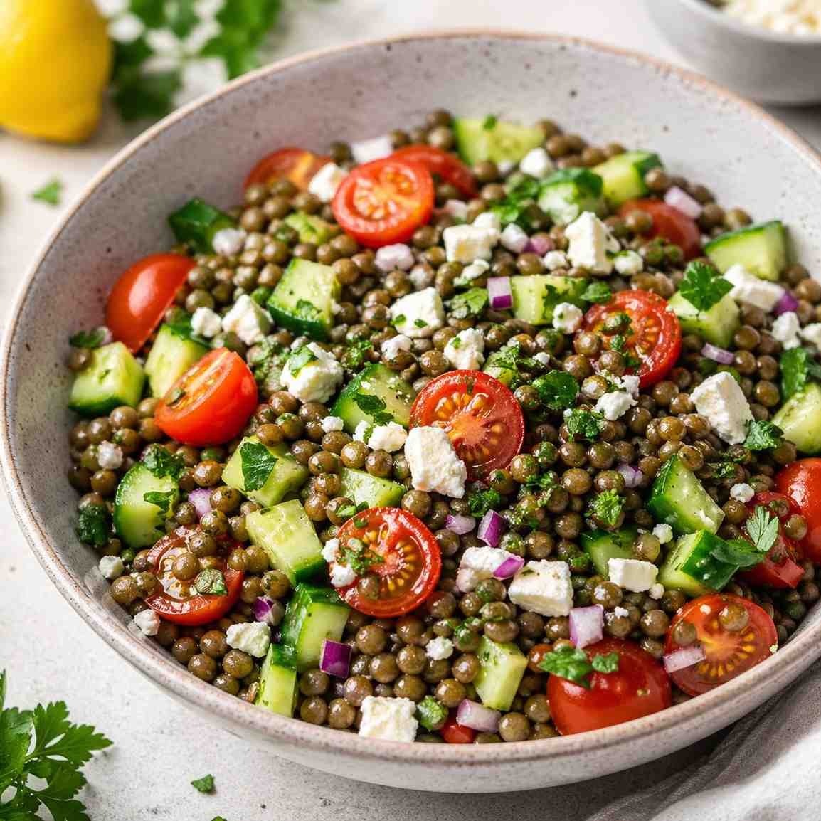 Mediterranean Lentil Salad