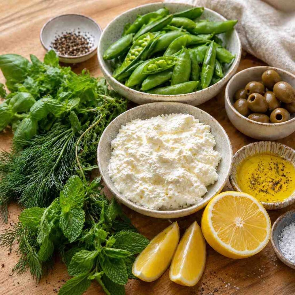 Mediterranean Olive Oil Dip ingredients