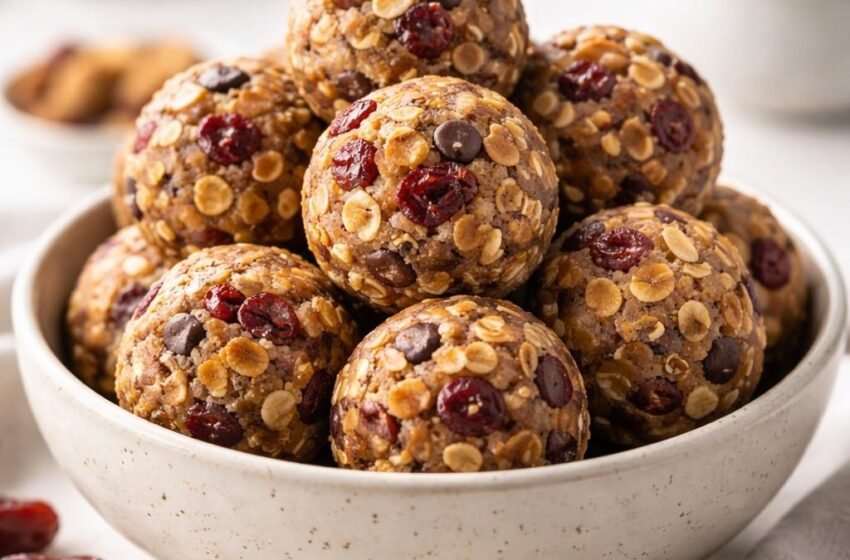 No-Bake Trail Mix Energy Bites