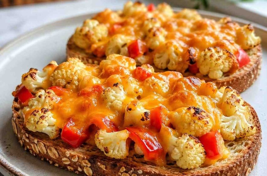 Open-Face Cauliflower Cheddar Melts