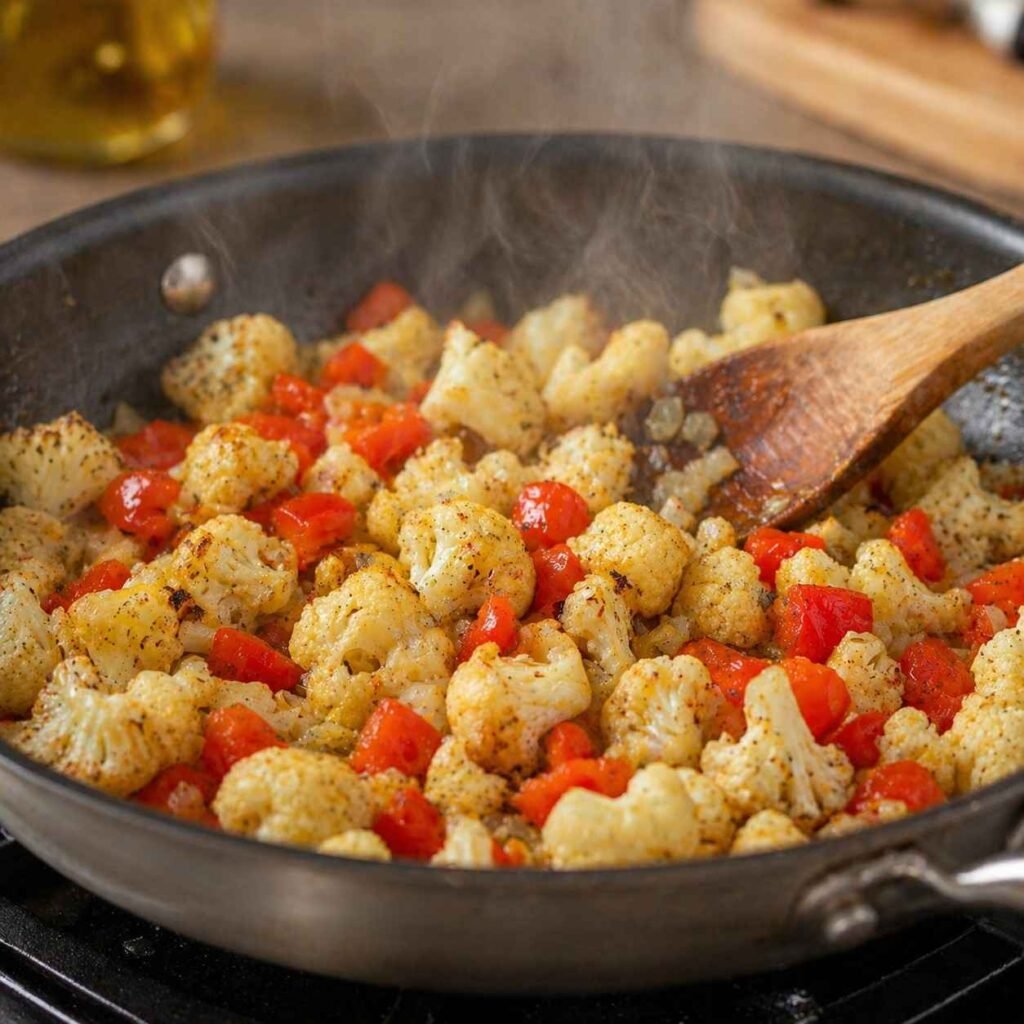 Open-Face Cauliflower Cheddar Melts