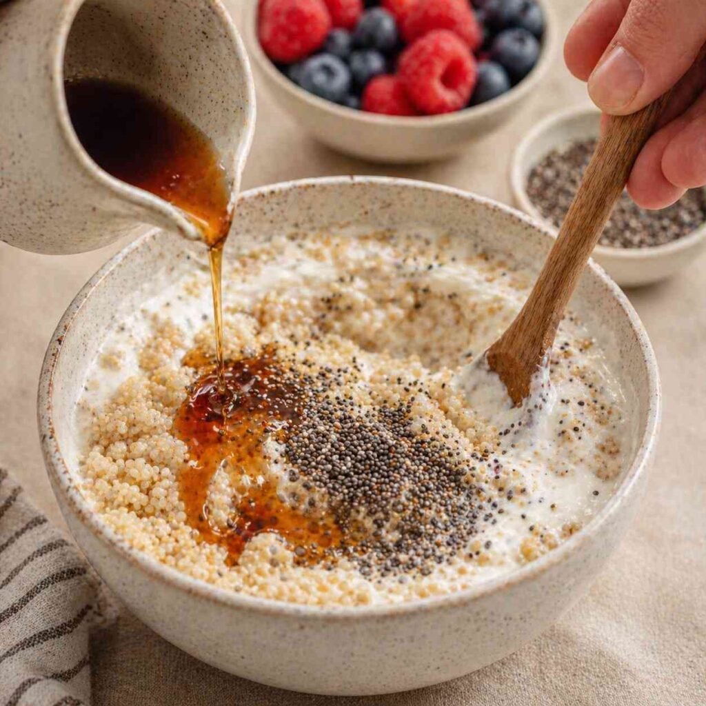 Overnight Quinoa Pudding