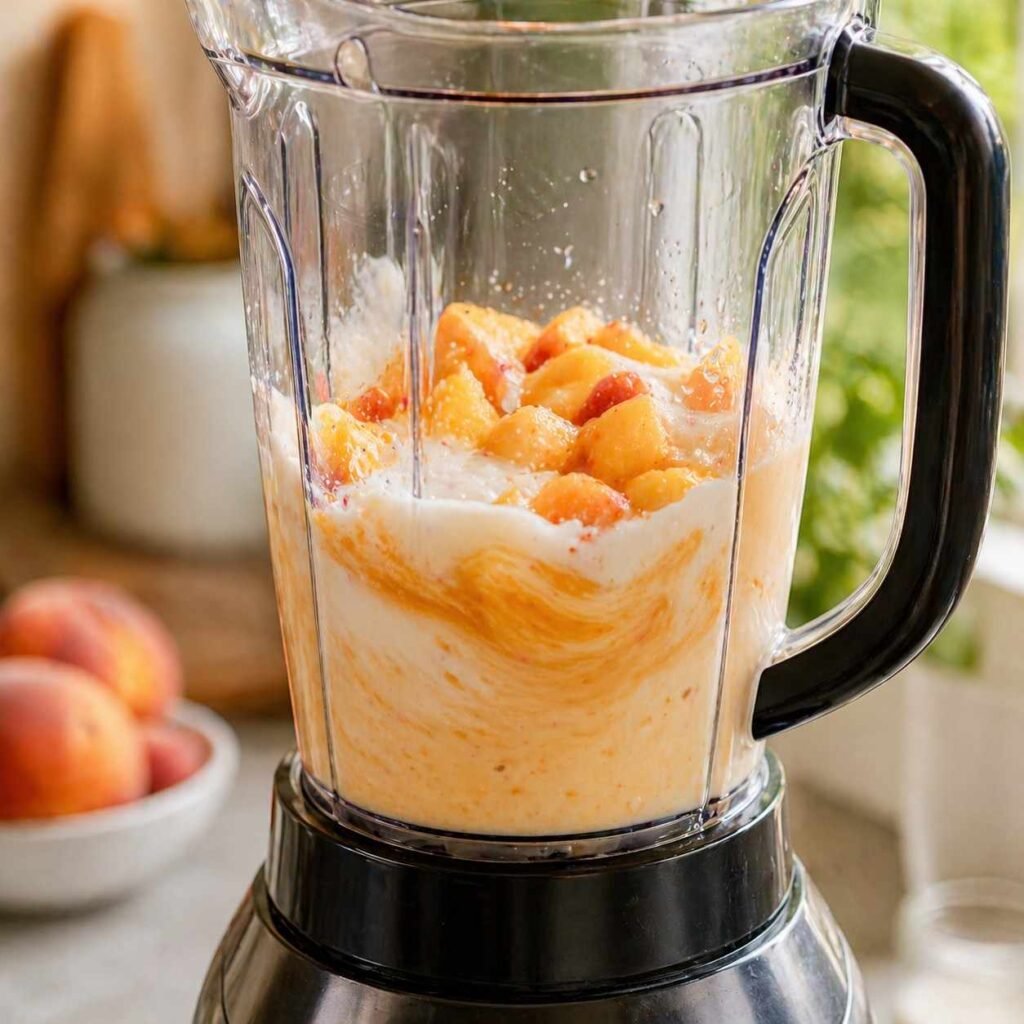 Peach Smoothie Recipe blend