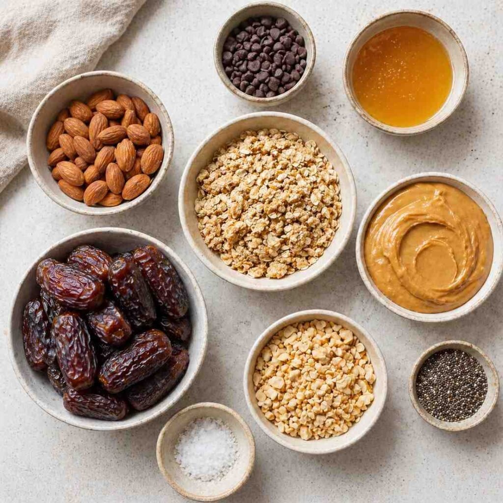 Peanut Butter Granola Bars ingredients