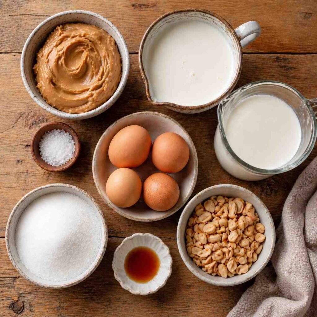 Peanut Butter Ice Cream ingredients