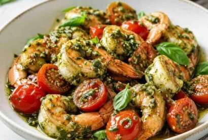 Thumbnail for Easy 15-Minute Pesto Shrimp Recipe