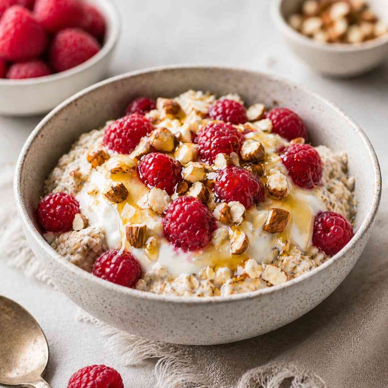 Raspberry Overnight Muesli