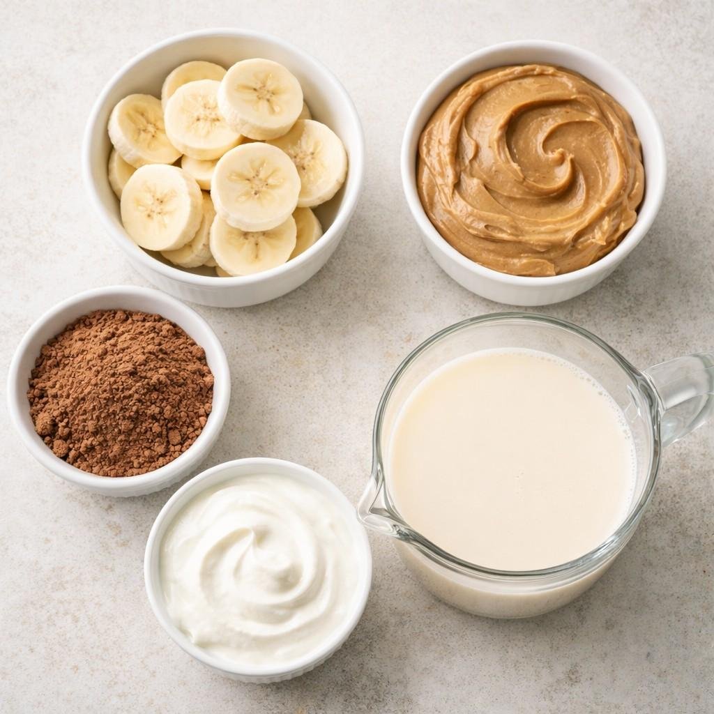 Reese’s Peanut Butter Cup Smoothie ingredients
