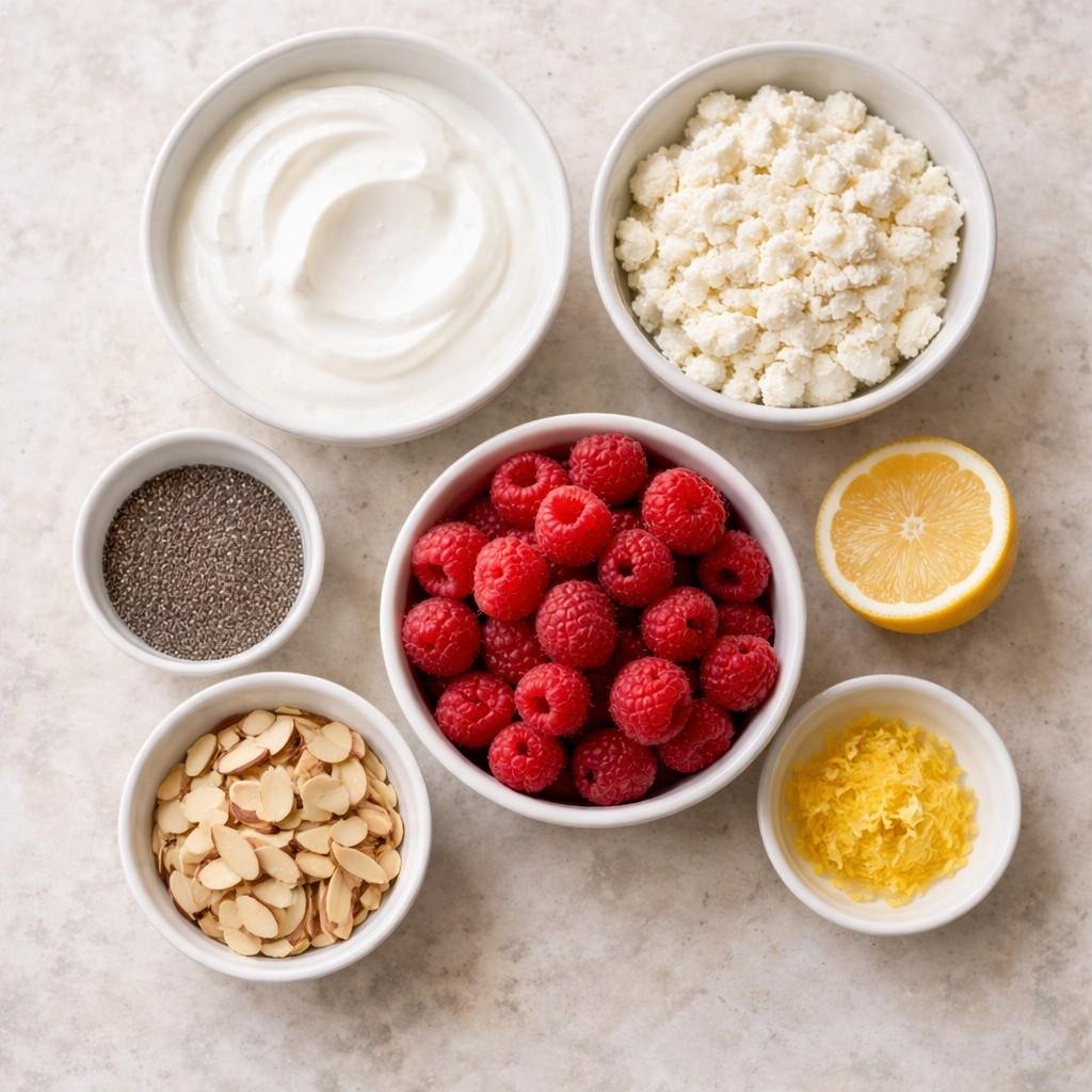 Ricotta yogurt parfait ingredients
