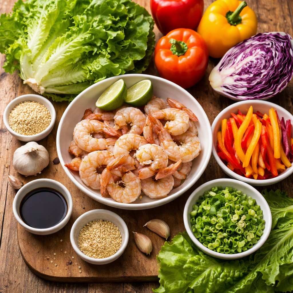Shrimp Lettuce Wraps ingredients