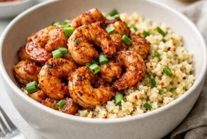 Thumbnail for Spicy Cajun Shrimp with Cauliflower Rice Bowl