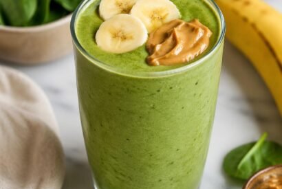 Thumbnail for Protein-Packed Spinach Banana Peanut Butter Smoothie