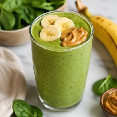 Spinach Peanut Butter Banana Smoothie