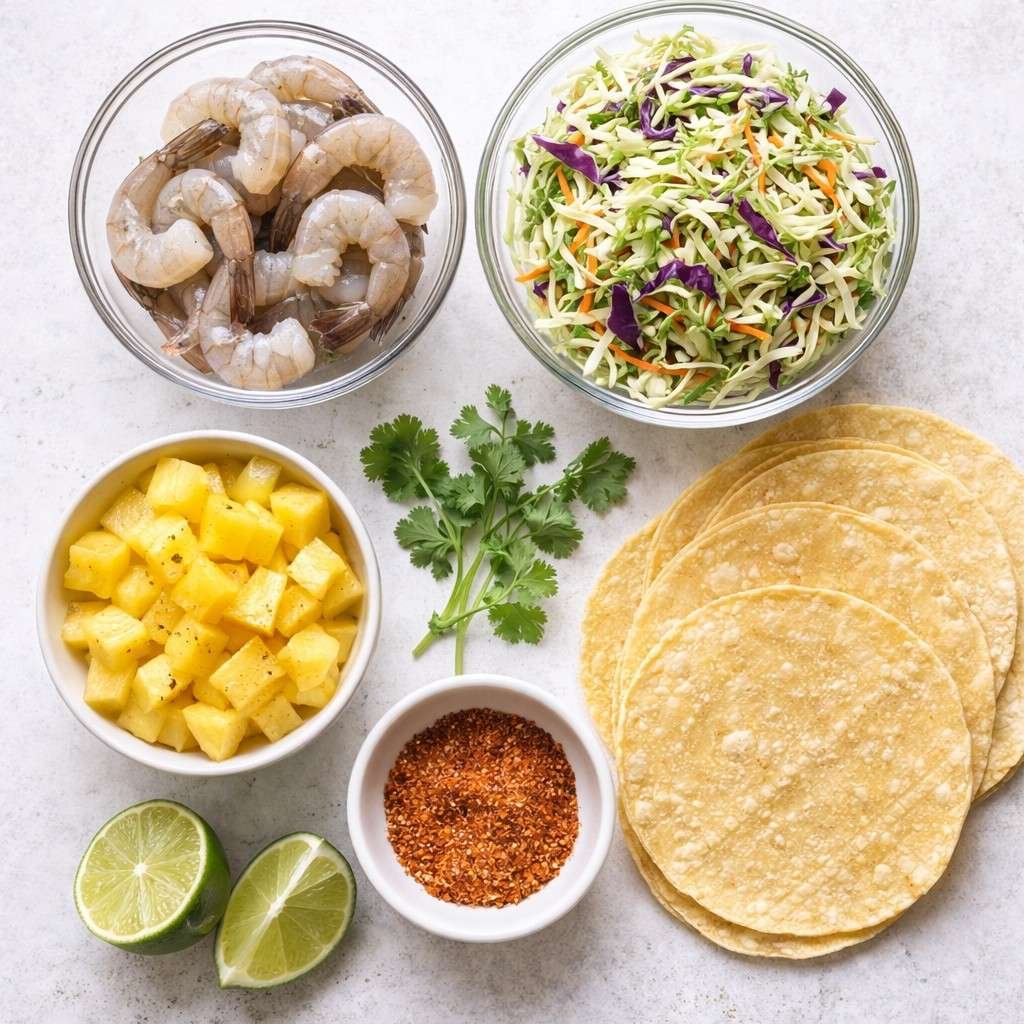 Tajin Shrimp Tacos ingredients