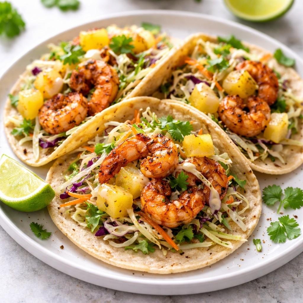 Tajin Shrimp Tacos