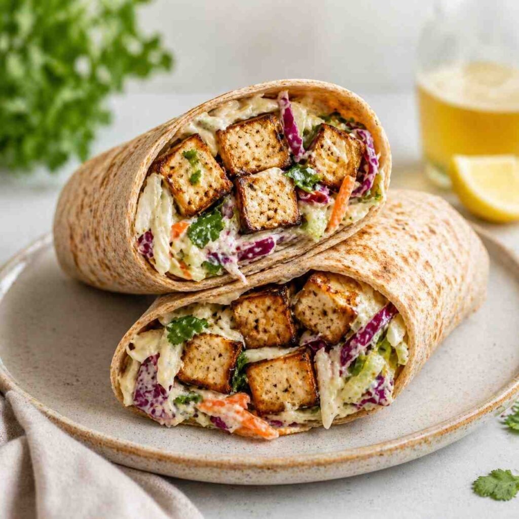 Tofu Coleslaw Wraps