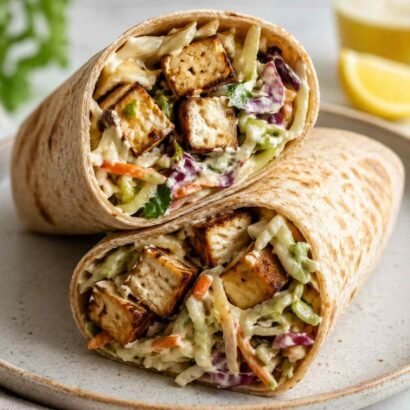 Tofu Coleslaw Wraps
