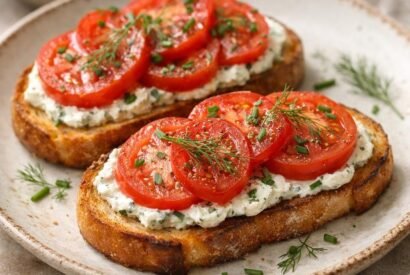 Thumbnail for Tomato Toasts with Herbed Cream Cheese