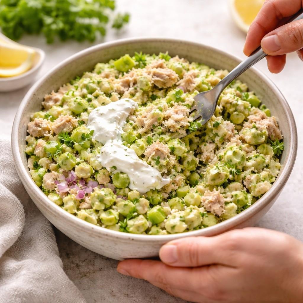 Tuna Salad Spread prep