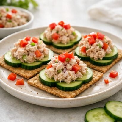 Tuna Salad on Crackers