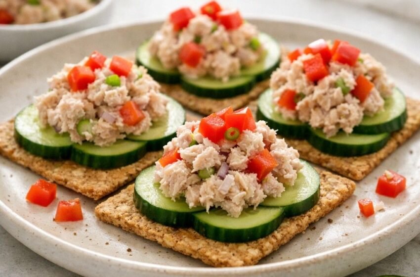 Tuna Salad on Crackers