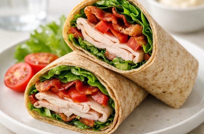 Turkey BLT wrap