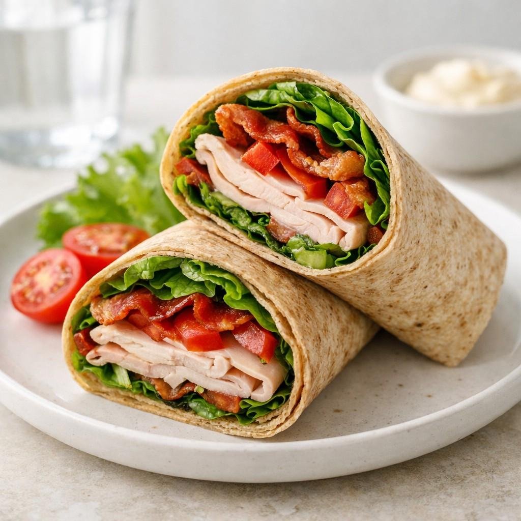 Turkey BLT wrap
