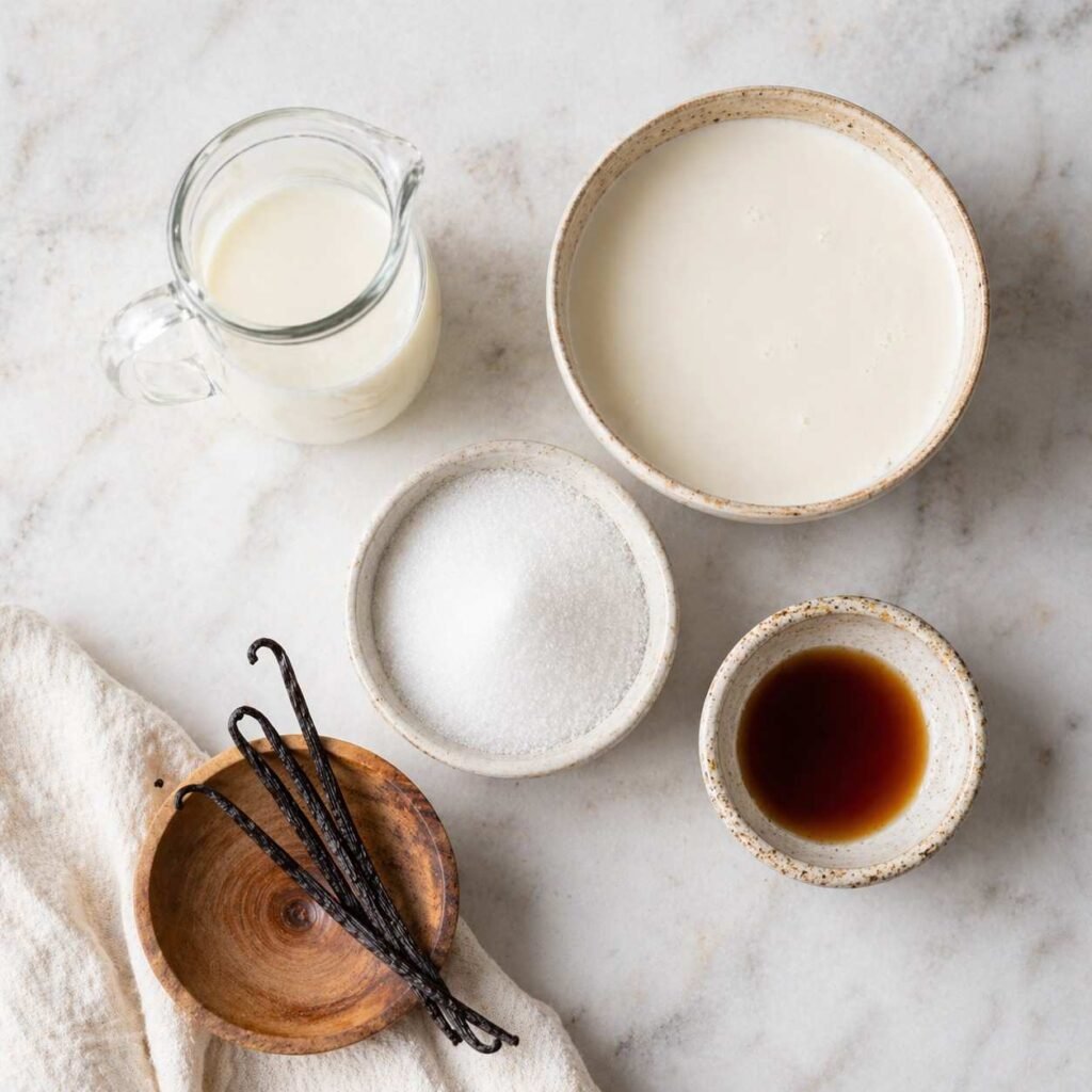 Vanilla Ice Cream ingredients
