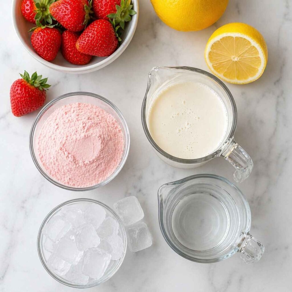 Whipped Pink Lemonade ingredients