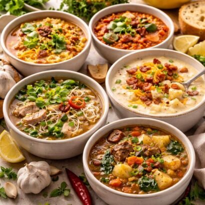 high protein soups