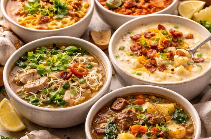 high protein soups