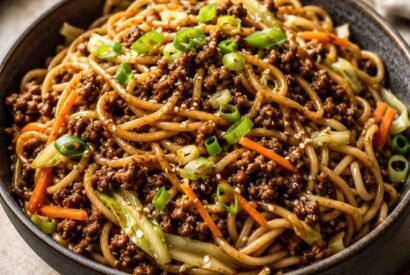 Thumbnail for Sticky Asian Ground Beef Noodles