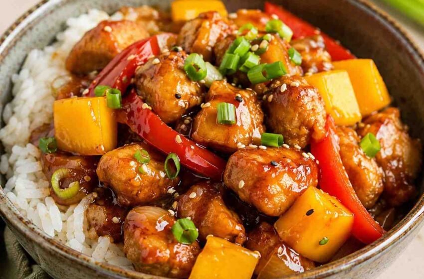 Asian Mango Chicken Stir Fry