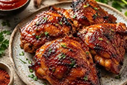 Thumbnail for Sticky Oven-Baked BBQ Chicken Thighs