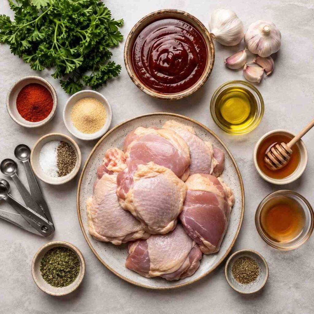 BBQ Chicken Thighs ingredients