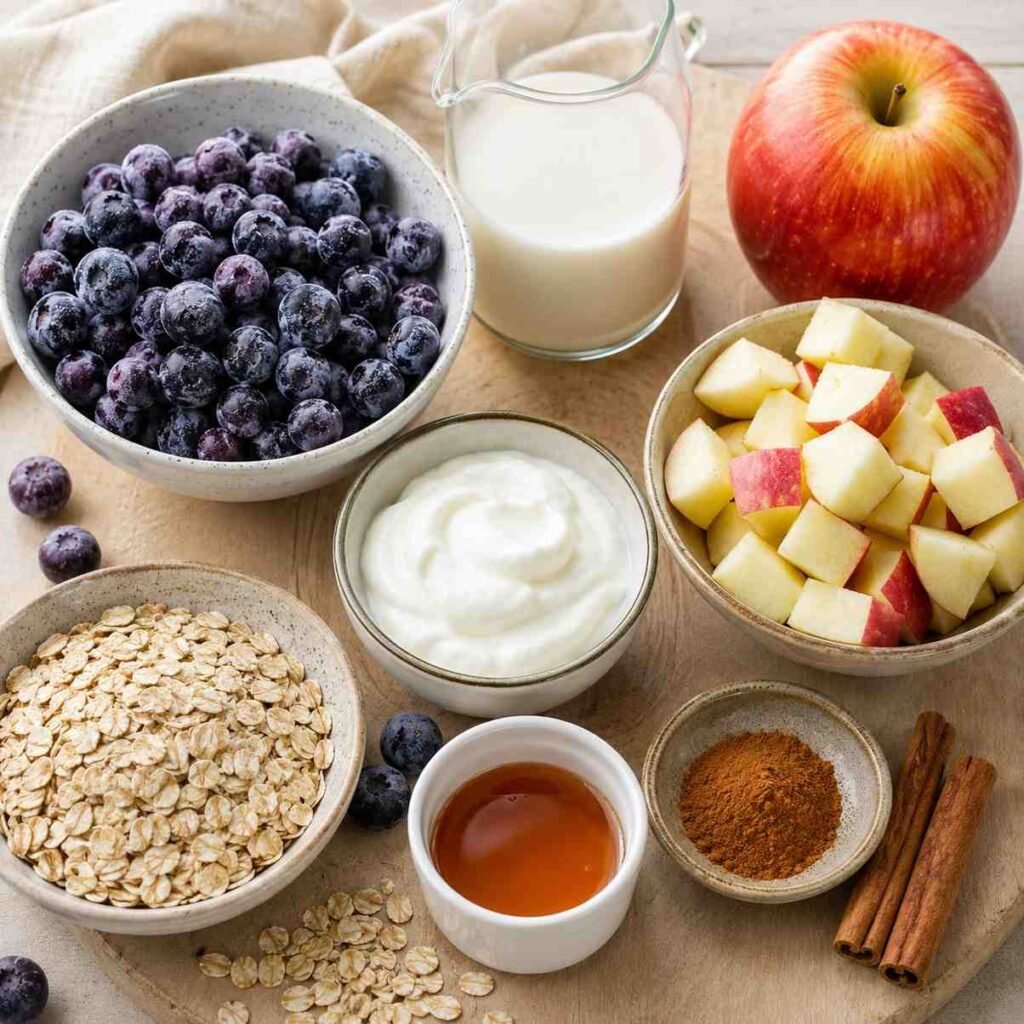 Blueberry Apple Smoothie ingredients