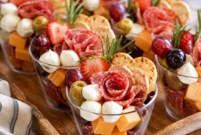 Thumbnail for Easy Charcuterie Cups with Meat, Cheese, and Crackers