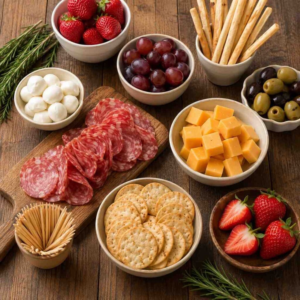 Charcuterie Cups ingredients
