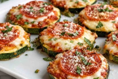 Thumbnail for Easy Cheesy Zucchini Pizza Bites in 20 Minutes