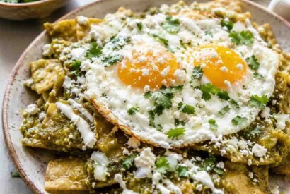 Thumbnail for Crispy Chilaquiles Verdes with Homemade Salsa Verde